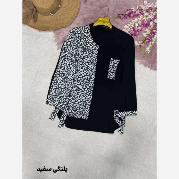 شومیز طرحدار نجلا کرپ بوگاتی سایز 38 تا 50