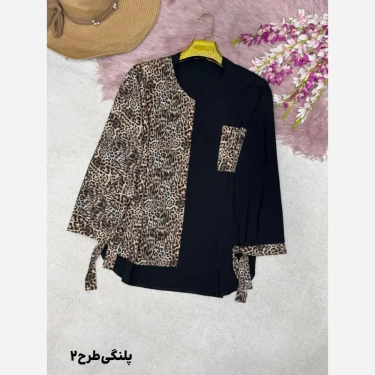 شومیز طرحدار نجلا کرپ بوگاتی سایز 38 تا 50