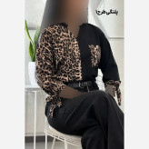 شومیز طرحدار نجلا کرپ بوگاتی سایز 38 تا 50