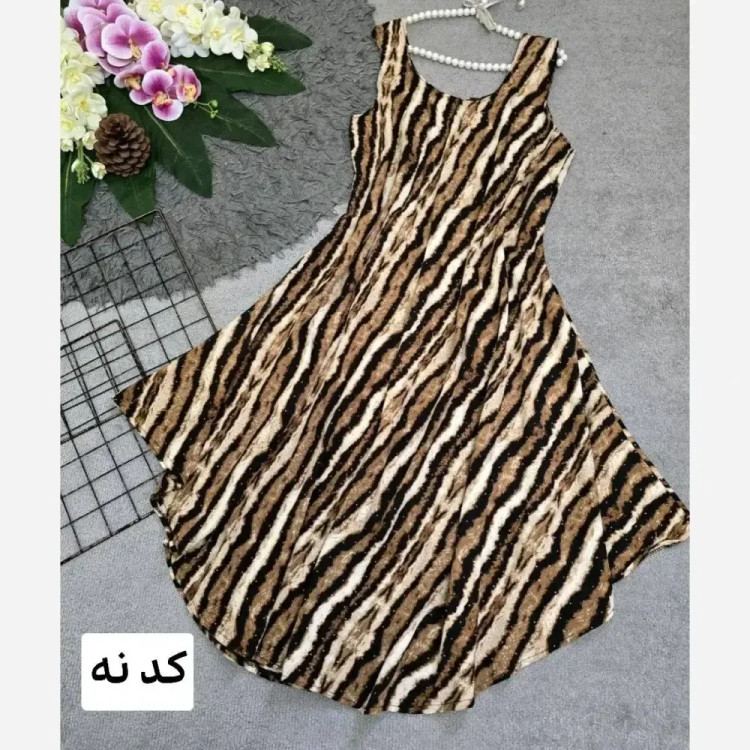 پیراهن الیزه فوول نگین لخت و ریزشی فری سایز 36 تا 46 قد 120 سانت