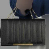 کیف چرم لنسر مشکی اندازه 23×14 سانت کیفیت اصلی