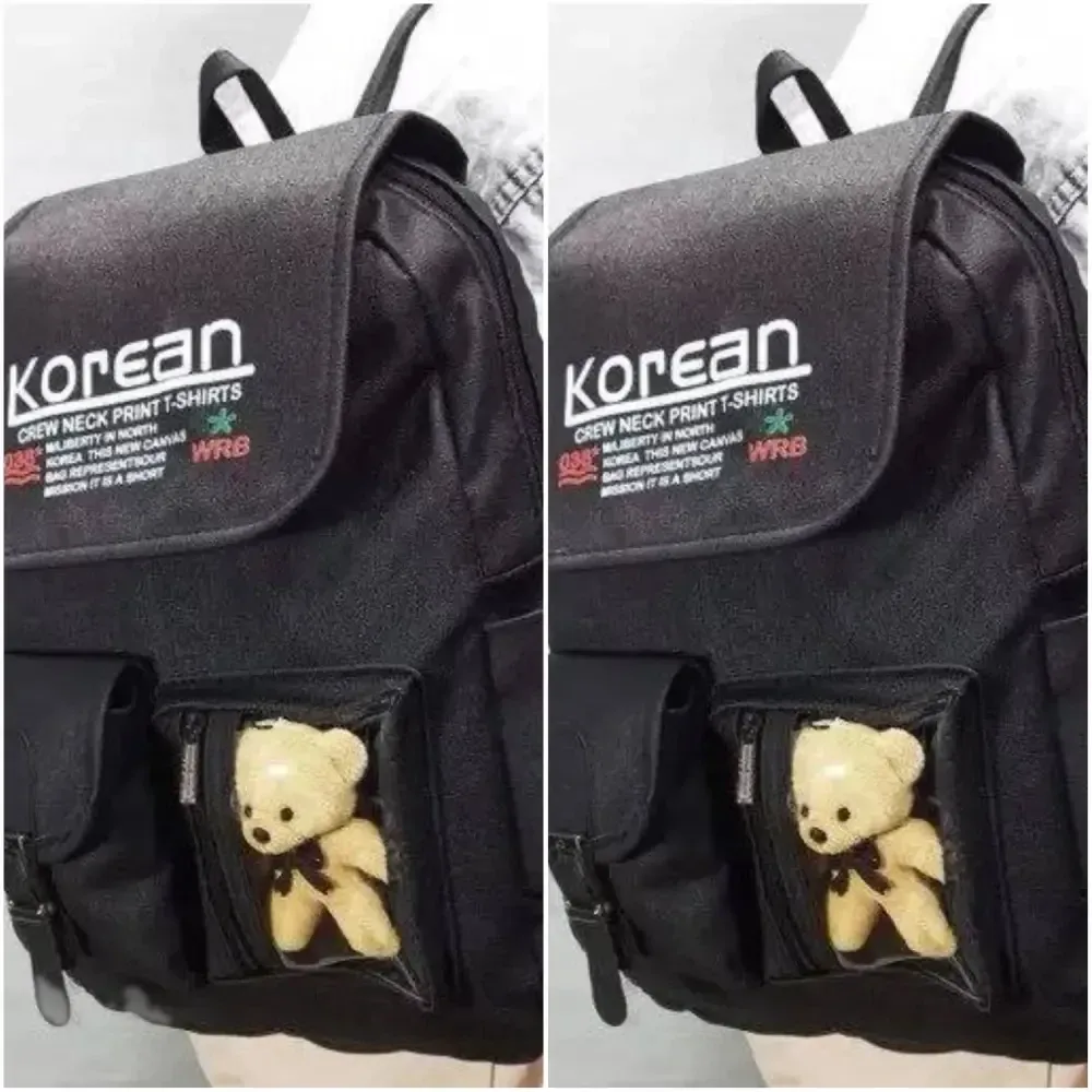 کوله چرم مدل Korean رنگ مشکی اندازه 40 در 35 سانت