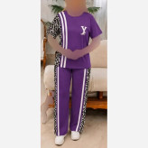 ست تیشرت و شلوار پنبه باکیفیت فری سایز ترانه