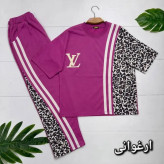 ست تیشرت و شلوار پنبه باکیفیت فری سایز ترانه