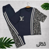 ست تیشرت و شلوار پنبه باکیفیت فری سایز ترانه