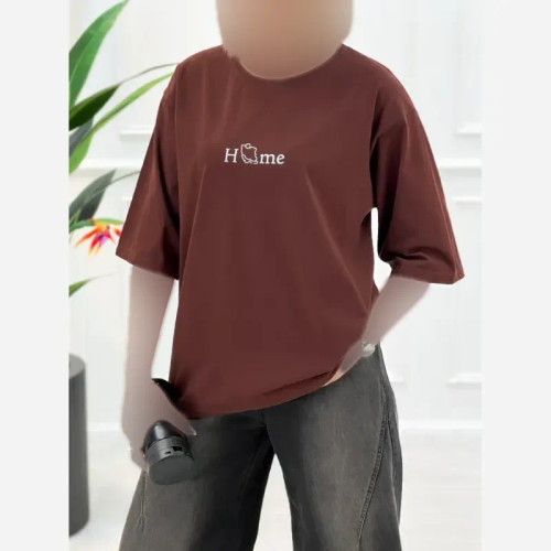 تیشرت هوم سوپر پنبه درجه یک فری سایز تنخور عالی و شیک کیفیت تضمینی