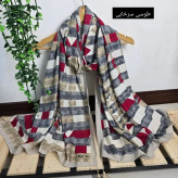 شال کیانا نخ ژاکارد ابعاد 190*70 ایستایی عالی بدون سر خوردن مناسب بهار