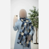 شال ماه تاج برشکا کریشه سافت ابعاد 195x58 فری سایز شیک و دلبر خنک بدون چروک