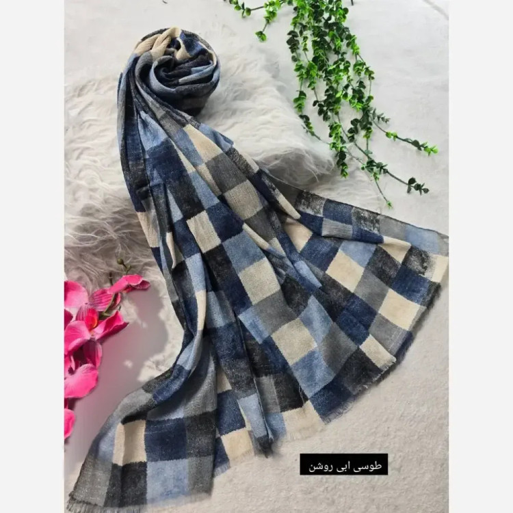 شال ماه تاج برشکا کریشه سافت ابعاد 195x58 فری سایز شیک و دلبر خنک بدون چروک