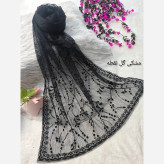 شال تور دانتل با حاشیه دانتل طرحدار در رنگ بندی متنوع سایز فری ابعاد 180*70