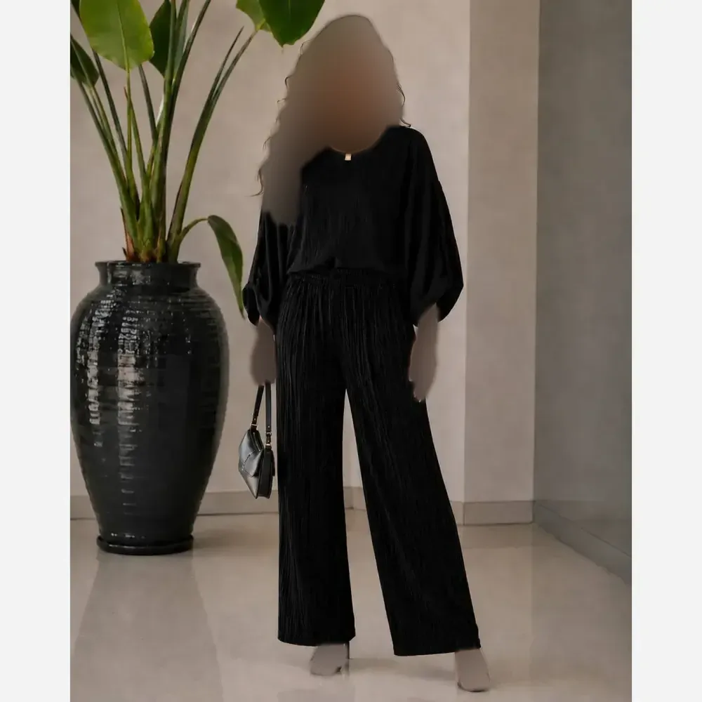 شلوار پلیسه لمه شایندار گرم بالا ریزشدار خوشفرم سایز 38 تا 50