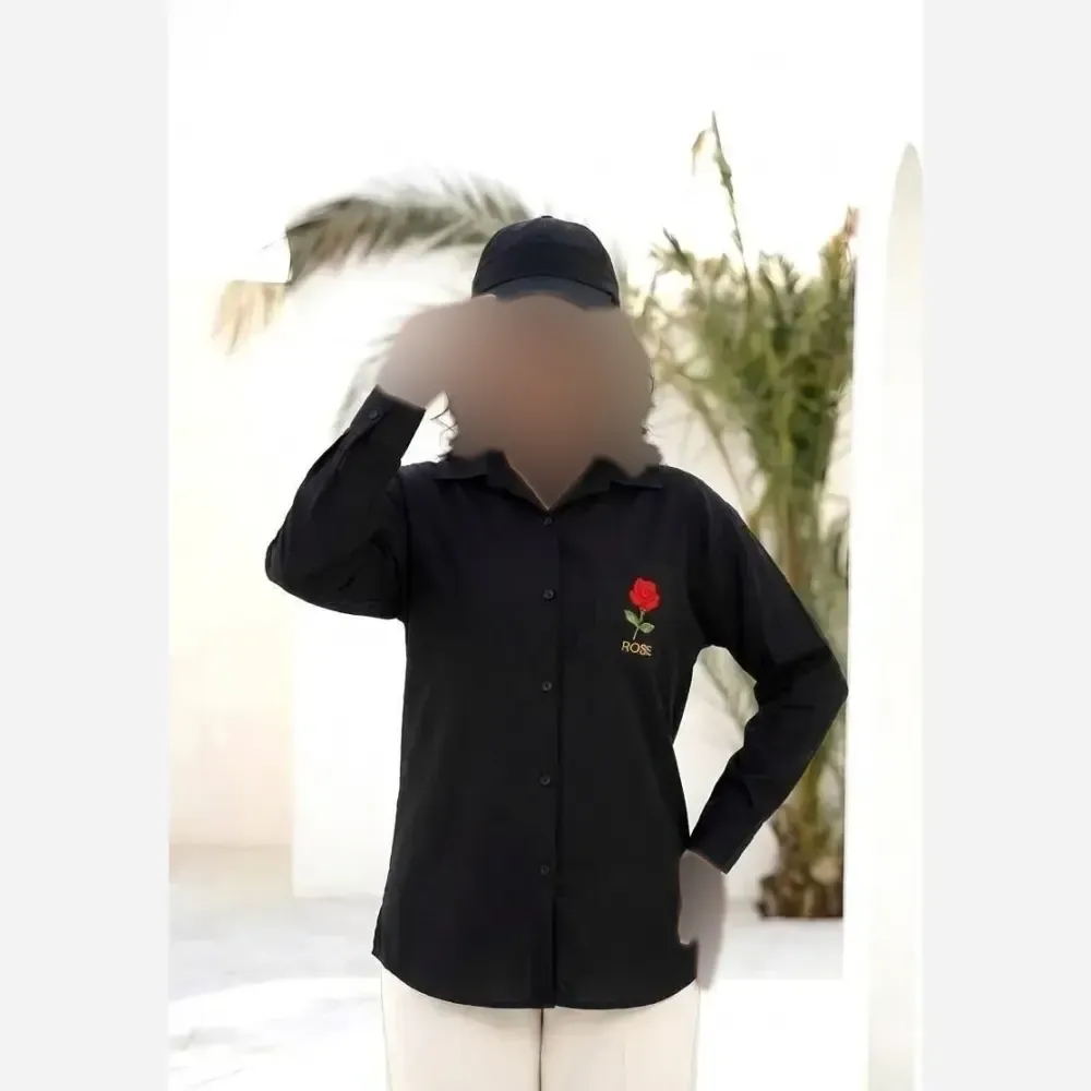 شومیز مانتویی رز 241 لنین وارداتی ترک فری سایز 38 تا 46