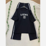 ست تیشرت شلوار LOEWE مشکی سوپر اسپان فول کش فری سایز