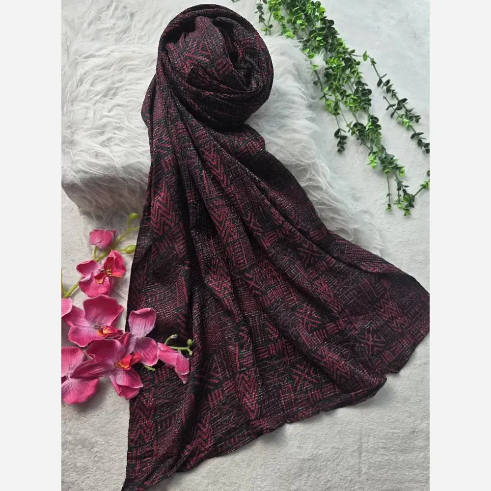 شال کاراج برشکا کریشه سافت شاین دار ایستایی عالی ابعاد 78×190