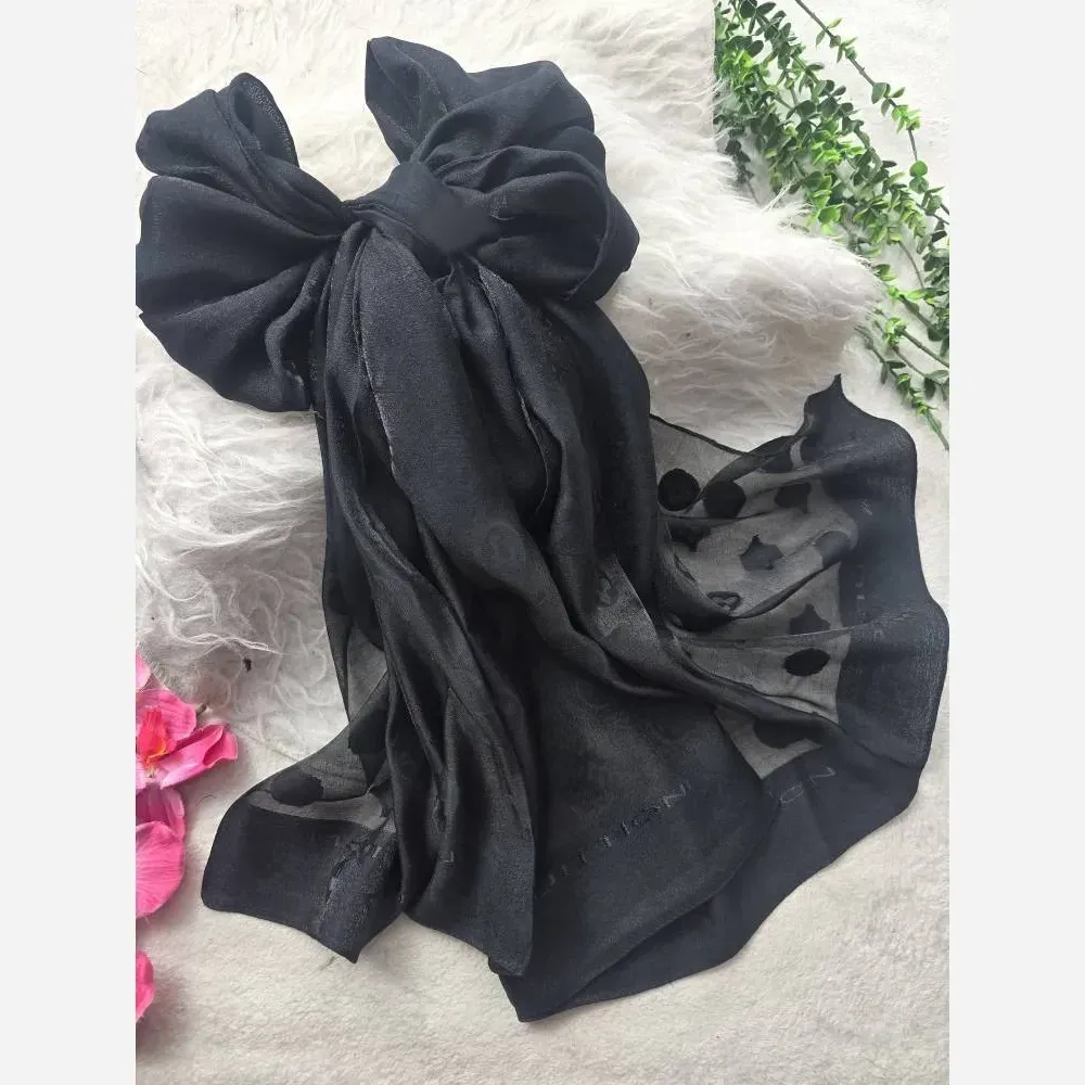 شال طرح شیشه ای ژاکارد دورو مجلسی ابعاد 68x187