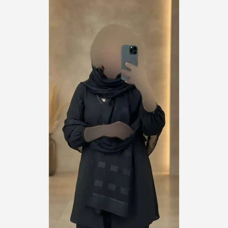 شال طرح شیشه ای ژاکارد دورو مجلسی ابعاد 68x187