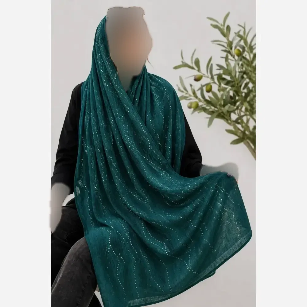 شال سها کریشه درختی ایستایی عالی سرخور شیک مجلسی نگین پرسی ابعاد 60*180