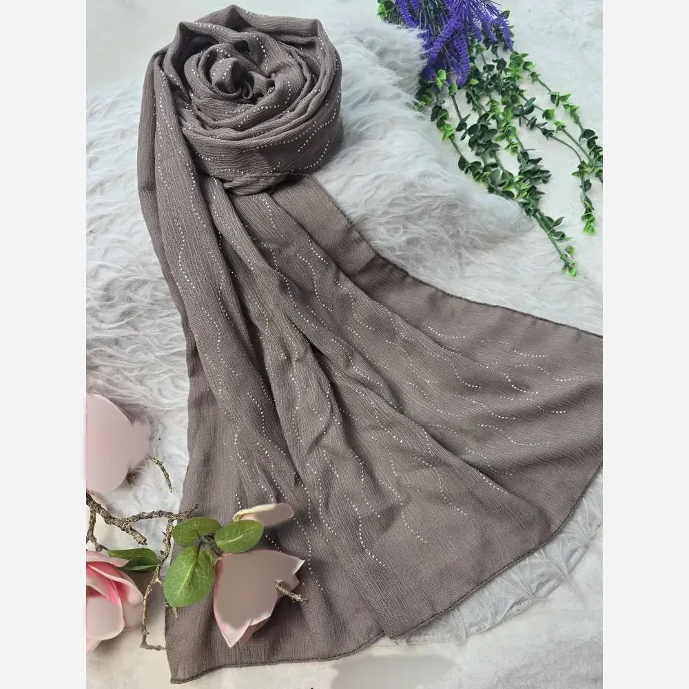 شال سها کریشه درختی ایستایی عالی سرخور شیک مجلسی نگین پرسی ابعاد 60*180