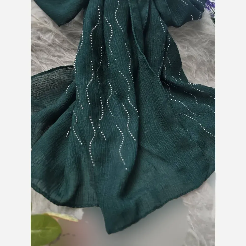 شال سها کریشه درختی ایستایی عالی سرخور شیک مجلسی نگین پرسی ابعاد 60*180