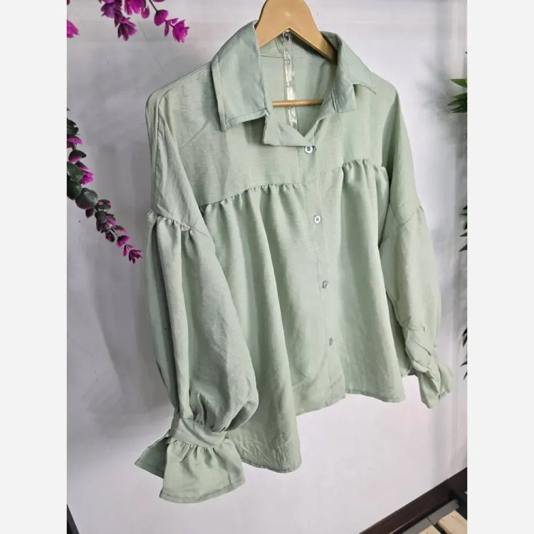 شومیز باکسی چینه پنبه سوپر طرح ابرو بادی فری سایز 36 تا 48