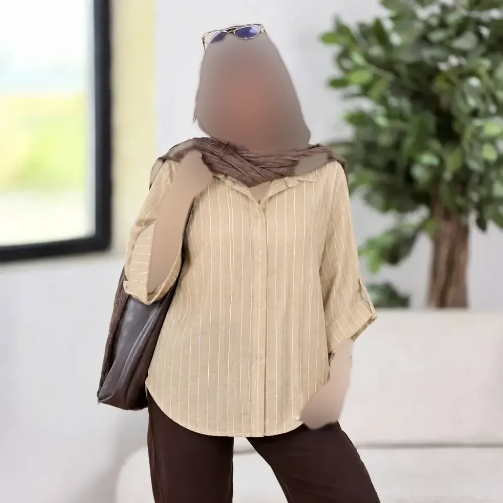 شومیز دیپلمات السا شانتون شیک زنانه در رنگ بندی متنوع و سایزبندی کامل