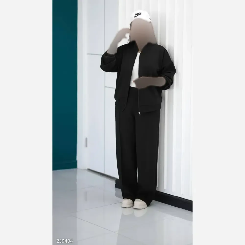 ست سویشرت و شلوار روکسان دورس تو کرکی زنانه فری سایز تا 48