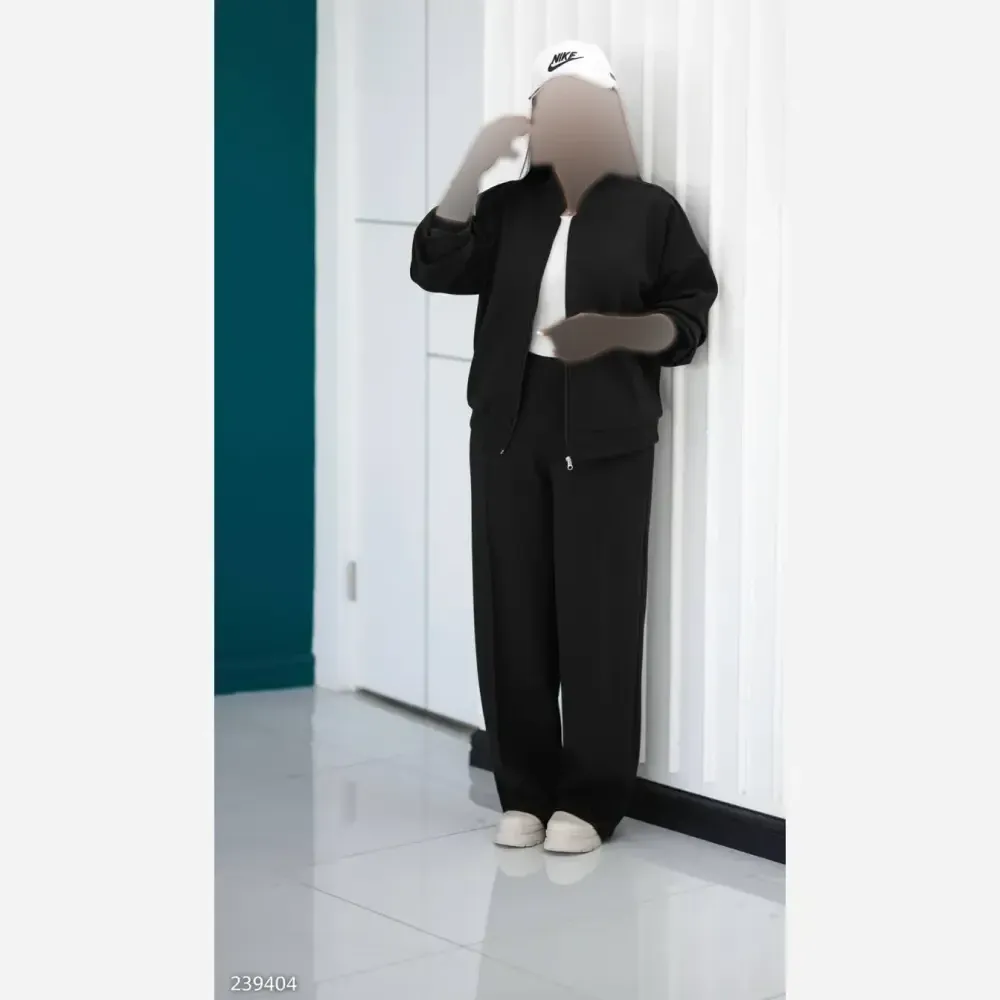 ست سویشرت و شلوار روکسان دورس تو کرکی زنانه فری سایز تا 48