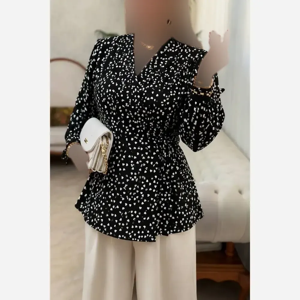 شومیز یقه انگلیسی شادی کرپ بوگاتی فری سایز 38 تا 46