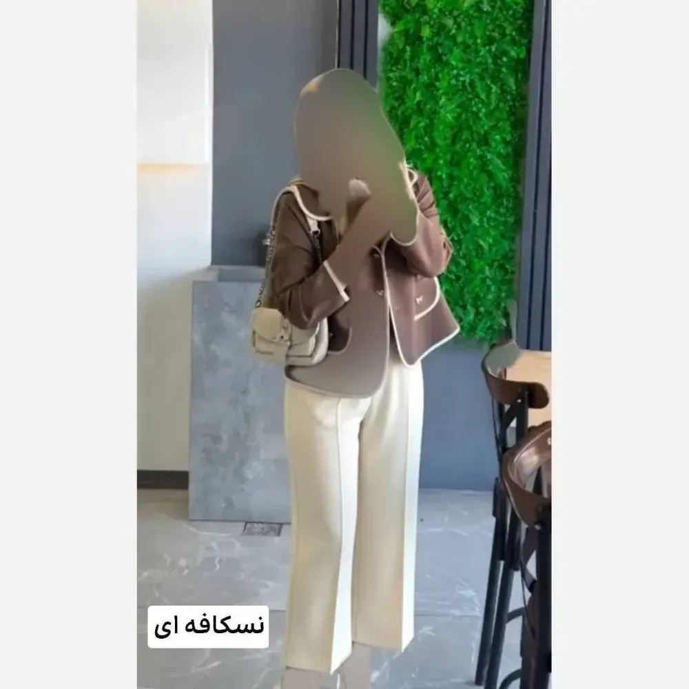 کت و شلوار زنانه مدل لاریس پارچه مازراتی فری سایز تا 46
