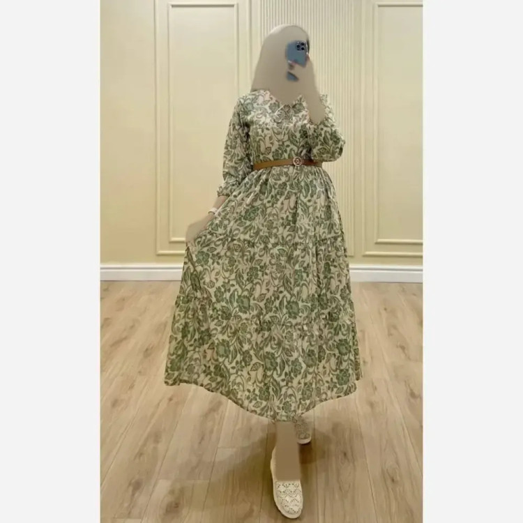 پیراهن ساحلی بوگاتی جنس فلور بوگاتی درجه یک فری سایز 38 تا 48