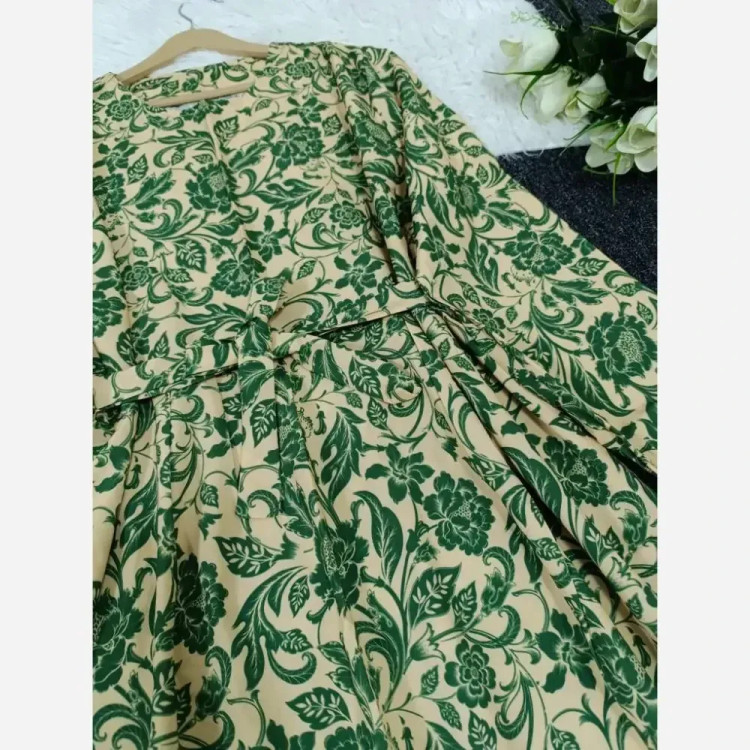 پیراهن ساحلی بوگاتی جنس فلور بوگاتی درجه یک فری سایز 38 تا 48