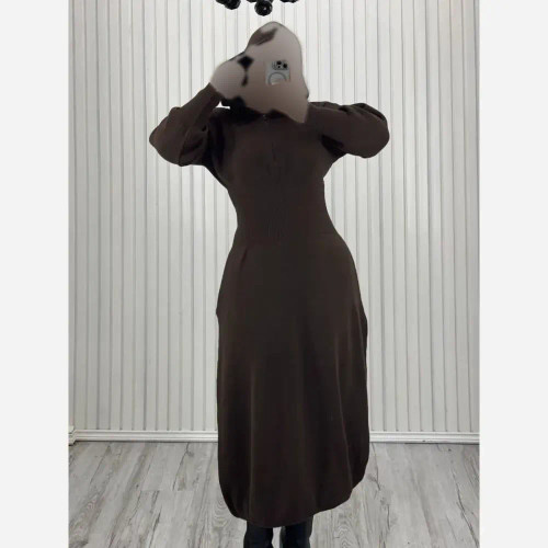 کفتان بافت ساعت شنی زنانه سایز فری38_48 قد 120-125 سانت