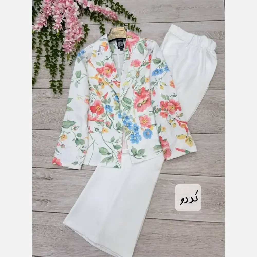 کت و شلوار زنانه مدل سارینا جنس مازراتی سایزبندی