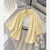 شومیز زنانه پاستیلی وانیا خنک و سبک سایز فری 38 تا 48