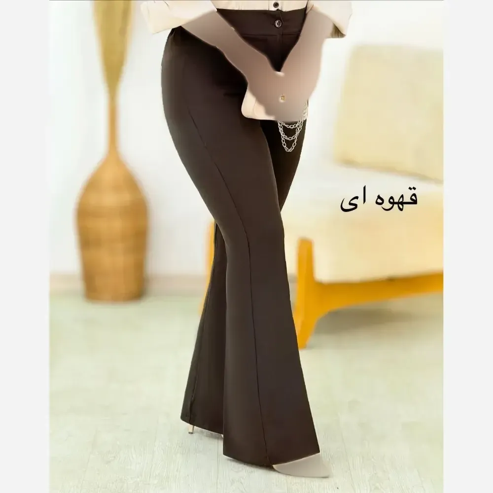 شلوار زنانه مازراتی سهیلا قد 100 رنگ مشکی و نسکافه ای سایز 38 تا 50