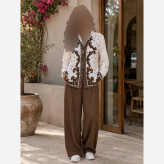 شومیز طرح دار الیزه زنانه درجه یک سایزبندی رنگارنگ