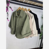 شومیز تک جیب لنین کوکدوزی فری سایز 36 تا 46