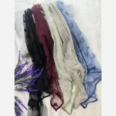 مینی پروانه تور مخمل کوبی فری سایز ابعاد 75 در 75 رنگبندی متنوع