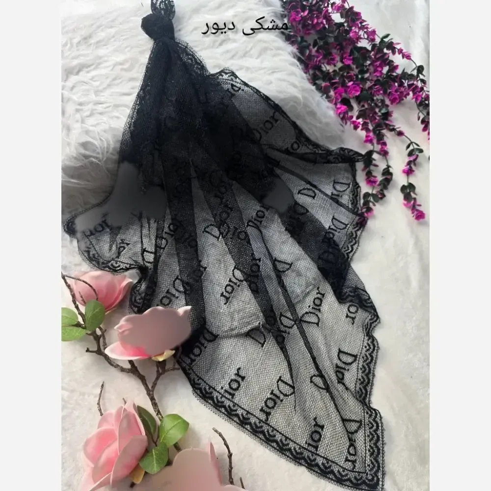 مینی پروانه تور مخمل کوبی فری سایز ابعاد 75 در 75 رنگبندی متنوع