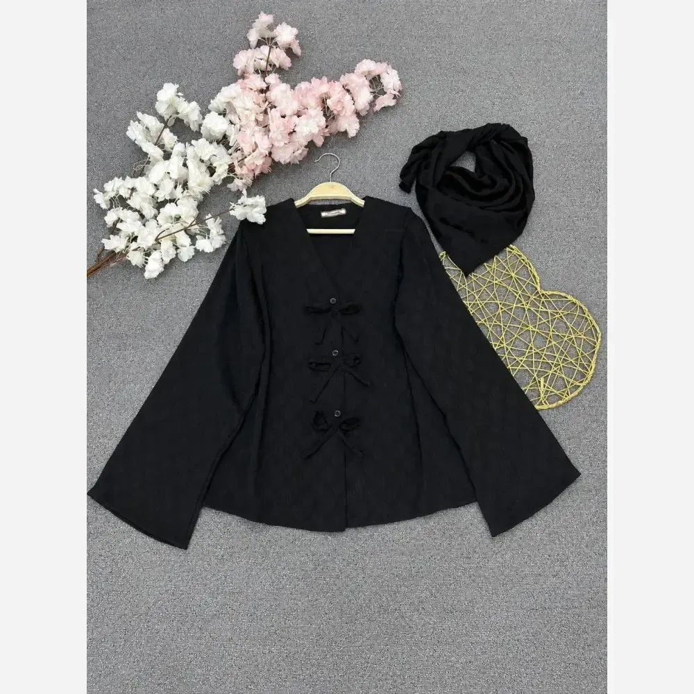 ست مانتو و اسکارف رابرت کریشه شیمر وارداتی فری سایز