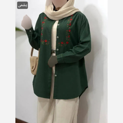 مدل مونتال کتانی زنانه کتان پنبه آنزیم شده فری سایز