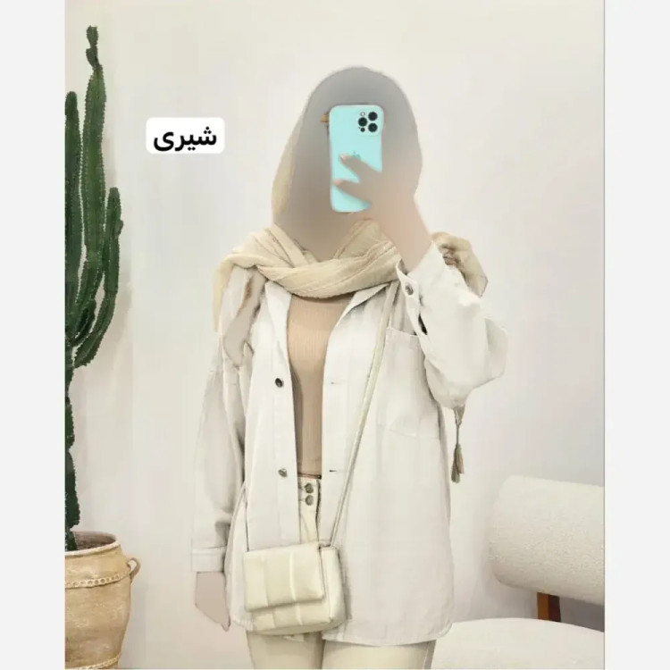 مانتو کتان زنانه اسپرت شیک فری سایز