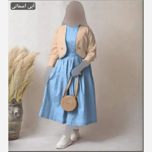 کت سارافون زنانه جنس کتان لینن نچرال فری سایز