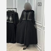 ست دوتیکه مدل ماریا پیراهن بوگاتی و ژیله کرپ مازراتی گلدوزی شده فری سایز