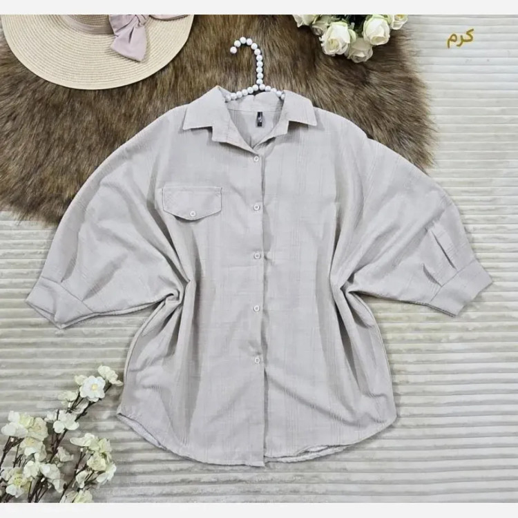 پانچ شانتون آفتاب فری سایز کرم و نسکافه ای
