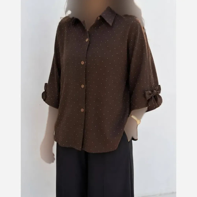 مانتو باکسی ینزی فول نگین خنک تابستانی فری سایز تا 48 مشکی موکا آبی