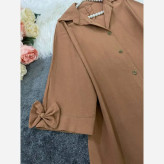 شومیز باکسی لینن درجه یک مشکی فری سایز