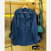 مانتو سه دکمه مازراتی کمر گت آستین گت فری سایز تا 46