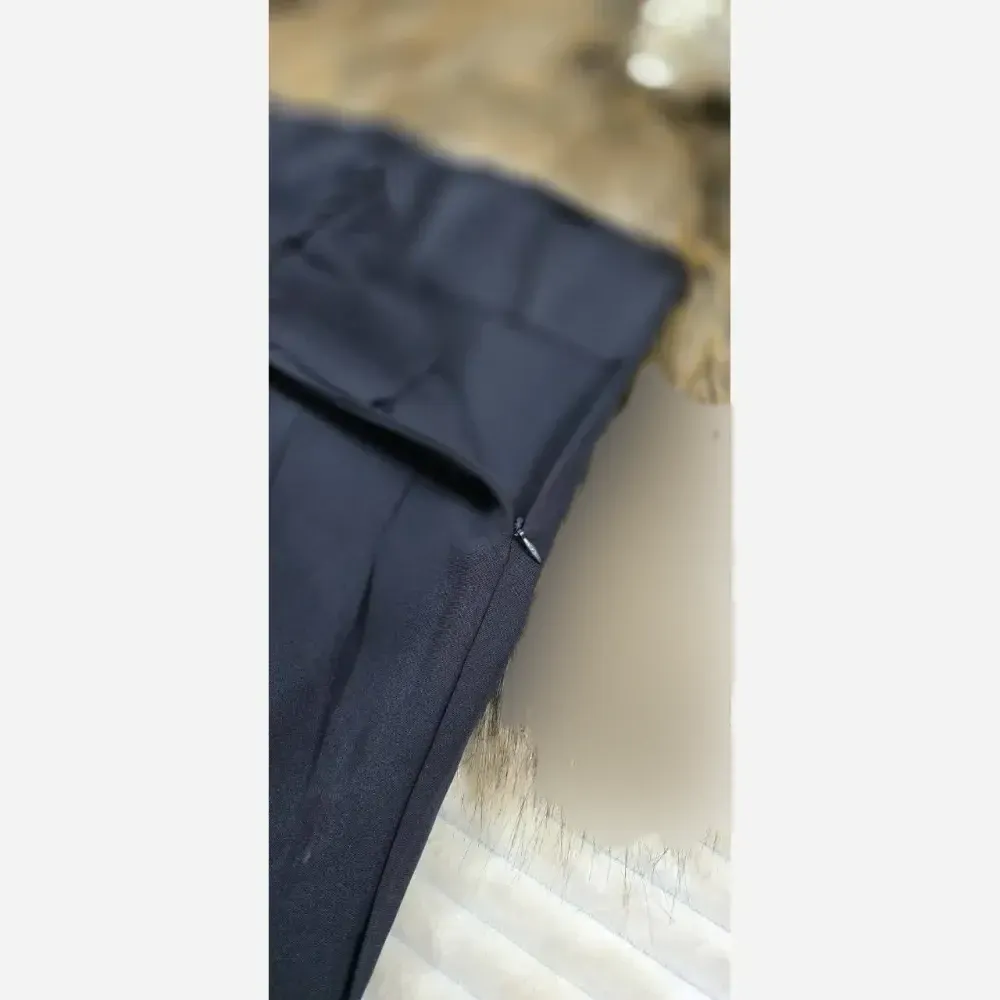 شلوار راسته مازراتی زارا رنگ مشکی جنس گرم بالا سایز 38 تا 50