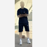 ست تی شرت و شلوارک بیسکویتی فری سایز 36 تا 46 جیب دار